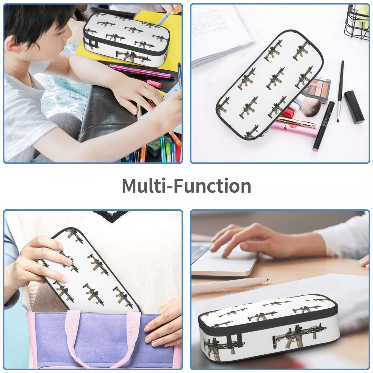 AR-15 Tan Camo Gun - Kotak Pen - Tan Stationery & Office Supply ulasan dan harga