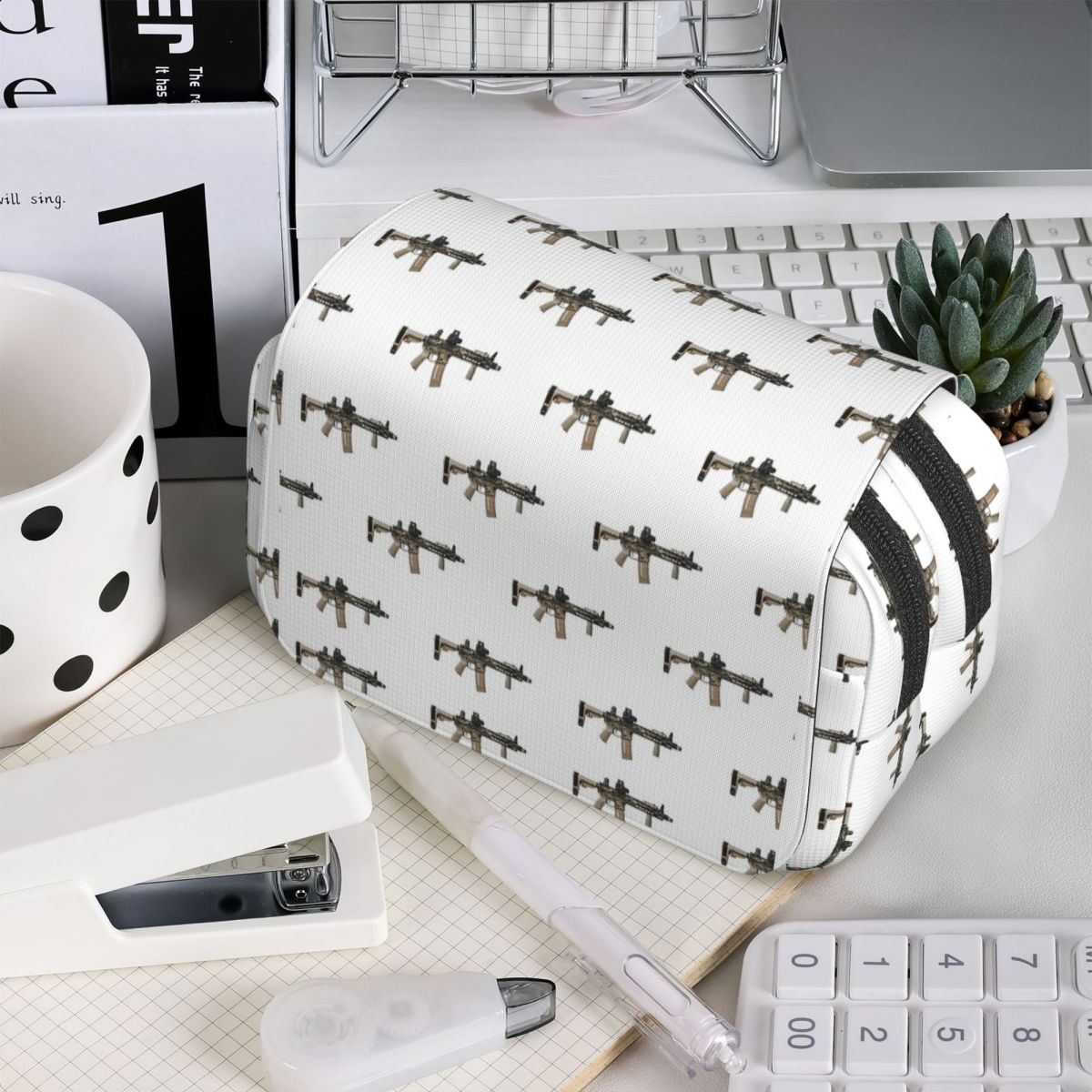 Pistol AR-15 dengan Motif Kamu - Tan Stationery & Office Supply ulasan dan harga