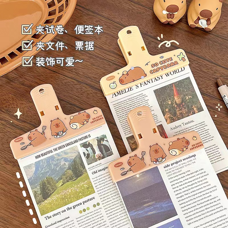 Capybara klip Binder Kawaii kl - Binder Clip Assorted ulasan dan harga