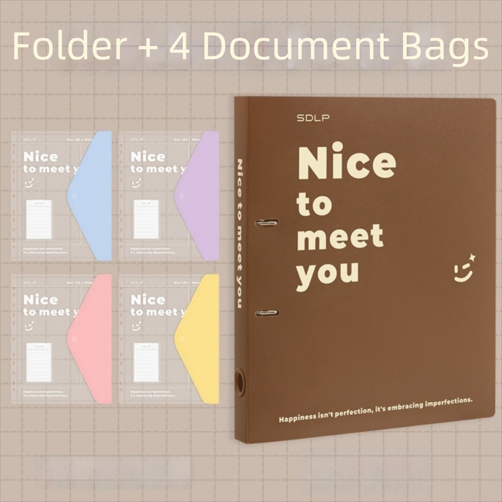 Set Tas File Loose Leaf PP Pra - Binder Clip Assorted ulasan dan harga
