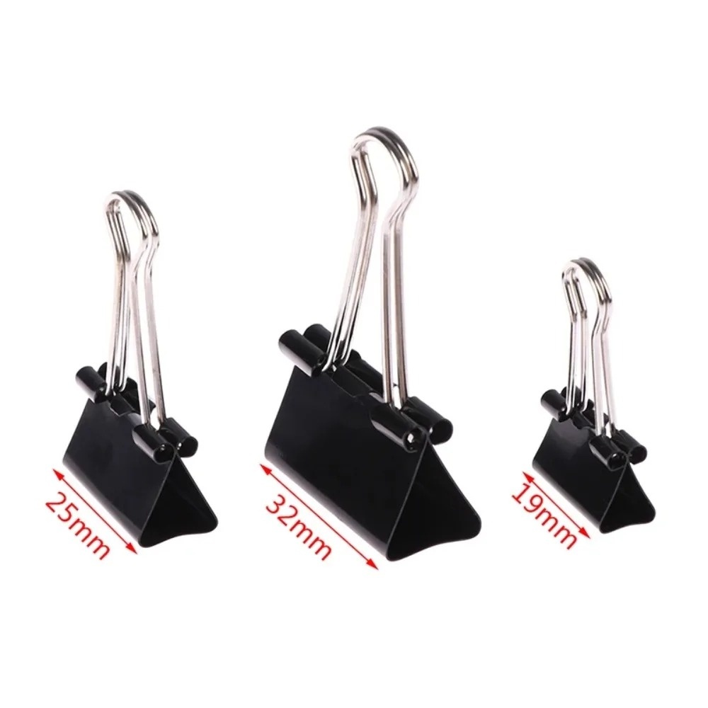 10 buah Klip Kertas Logam 19 2 - Binder Clip Assorted ulasan dan harga